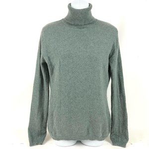 Garnet Hill 100% cashmere long sleeve turtleneck
